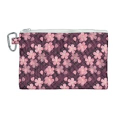 Cherry Blossoms Japanese Canvas Cosmetic Bag (large) by HermanTelo