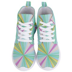 Background Burst Abstract Color Women s Lightweight High Top Sneakers