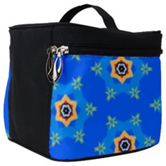 Pattern Backgrounds Blue Star Make Up Travel Bag (big) by HermanTelo