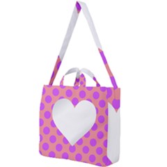 Love Heart Valentine Square Shoulder Tote Bag