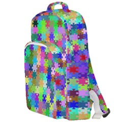 Jigsaw Puzzle Background Chromatic Double Compartment Backpack