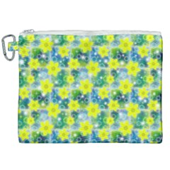 Narcissus Yellow Flowers Winter Canvas Cosmetic Bag (xxl)