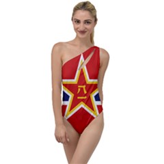 Flag Of The People s Liberation Army Navy, 1950 s To One Side Swimsuit by abbeyz71