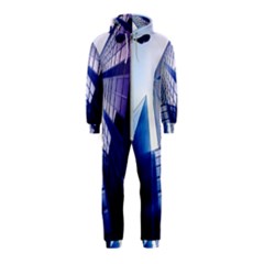 Abstract Architectural Design Architecture Building Hooded Jumpsuit (kids) by Pakrebo