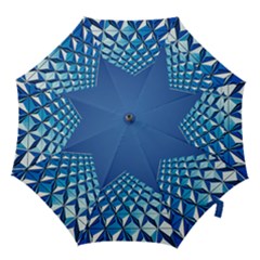Art Building Pattern Abstract Hook Handle Umbrellas (medium) by Pakrebo
