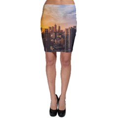 View Of High Rise Buildings During Day Time Bodycon Skirt by Pakrebo