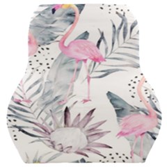 Tropical Flamingos Car Seat Back Cushion  by Sobalvarro