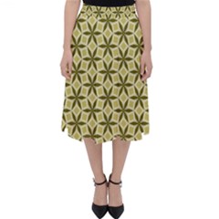 Green Star Pattern Classic Midi Skirt by Alisyart