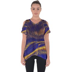 Bomb Background Pattern Explode Cut Out Side Drop Tee
