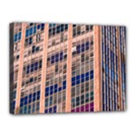 Low Angle Photography Of Beige And Blue Building Canvas 16  x 12  (Stretched)
