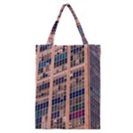 Low Angle Photography Of Beige And Blue Building Classic Tote Bag