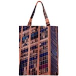 Low Angle Photography Of Beige And Blue Building Zipper Classic Tote Bag