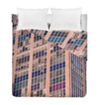 Low Angle Photography Of Beige And Blue Building Duvet Cover Double Side (Full/ Double Size)