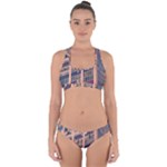 Low Angle Photography Of Beige And Blue Building Cross Back Hipster Bikini Set
