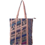 Low Angle Photography Of Beige And Blue Building Double Zip Up Tote Bag