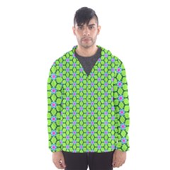 Pattern Green Men s Hooded Windbreaker