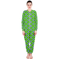 Pattern Green Onepiece Jumpsuit (ladies)  by Mariart