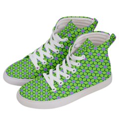 Pattern Green Men s Hi-top Skate Sneakers