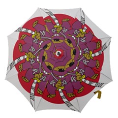 Ninja Beaver Animal Humor Joke Hook Handle Umbrellas (small) by Sudhe