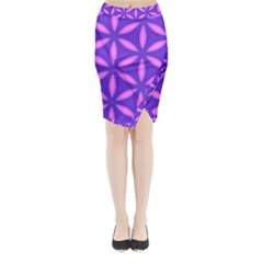 Purple Midi Wrap Pencil Skirt by HermanTelo