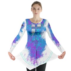 Tattoo Tardis Seventh Doctor Doctor Long Sleeve Tunic  by Sudhe