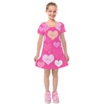 Heartsoflove Kids  Short Sleeve Velvet Dress