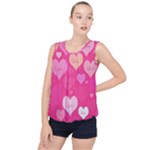 Heartsoflove Bubble Hem Chiffon Tank Top