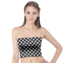 Black And White Boxes Tube Top