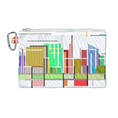 Business Finance Statistics Graphic Canvas Cosmetic Bag (large) by Simbadda