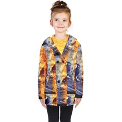 Earth World Globe Universe Space Kids  Double Breasted Button Coat by Simbadda