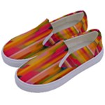 Background Abstract Colorful Kids  Canvas Slip Ons