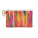 Background Abstract Colorful Canvas Cosmetic Bag (Medium)