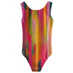 Background Abstract Colorful Kids  Cut-Out Back One Piece Swimsuit