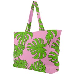 Leaves Tropical Plant Green Garden Simple Shoulder Bag by Simbadda