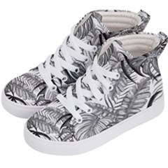 Drawing Leaves Nature Picture Kids  Hi-top Skate Sneakers by Simbadda