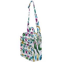 Distorted Circles On A White Background              Crossbody Day Bag by LalyLauraFLM