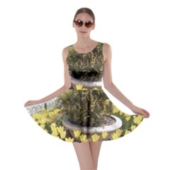 Columbus Commons Yellow Tulips Skater Dress by Riverwoman