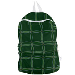 Background Pattern Design Geometric Green Foldable Lightweight Backpack
