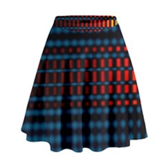 Signal Background Pattern Light Texture High Waist Skirt