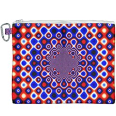 Digital Art Background Red Blue Canvas Cosmetic Bag (xxxl) by Sudhe