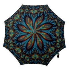 Abstract Art Fractal Creative Hook Handle Umbrellas (small) by Sudhe