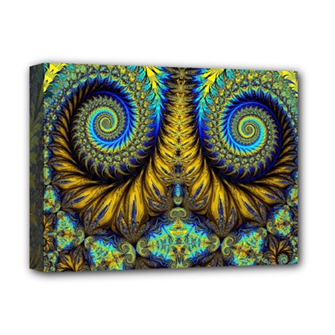 Abstract Art Fractal Creative Deluxe Canvas 16  X 12  (stretched) 