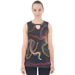 Abstract Smoke                      Cut Out Tank Top by LalyLauraFLM