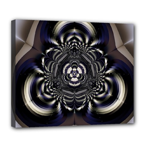 Abstract Artwork Art Fractal Deluxe Canvas 24  X 20  (stretched) by Pakrebo