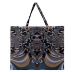 Fractal Art Artwork Design Zipper Large Tote Bag