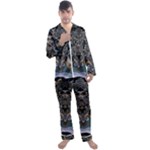 Fractal Art Artwork Design Men s Satin Pajamas Long Pants Set