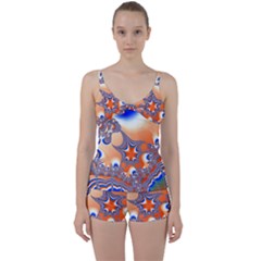 Abstract Art Artwork Fractal 2 Tie Front Two Piece Tankini by Pakrebo