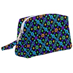 Have Fun Multicolored Text Pattern Wristlet Pouch Bag (large) by dflcprintsclothing