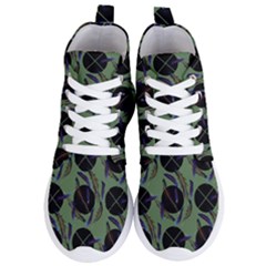 Feathers Pattern Women s Lightweight High Top Sneakers by bloomingvinedesign