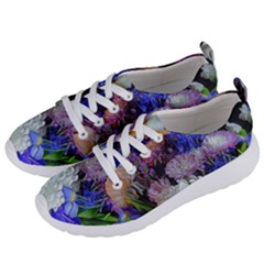 Blue White Purple Mixed Flowers Women s Lightweight Sports Shoes by bloomingvinedesign